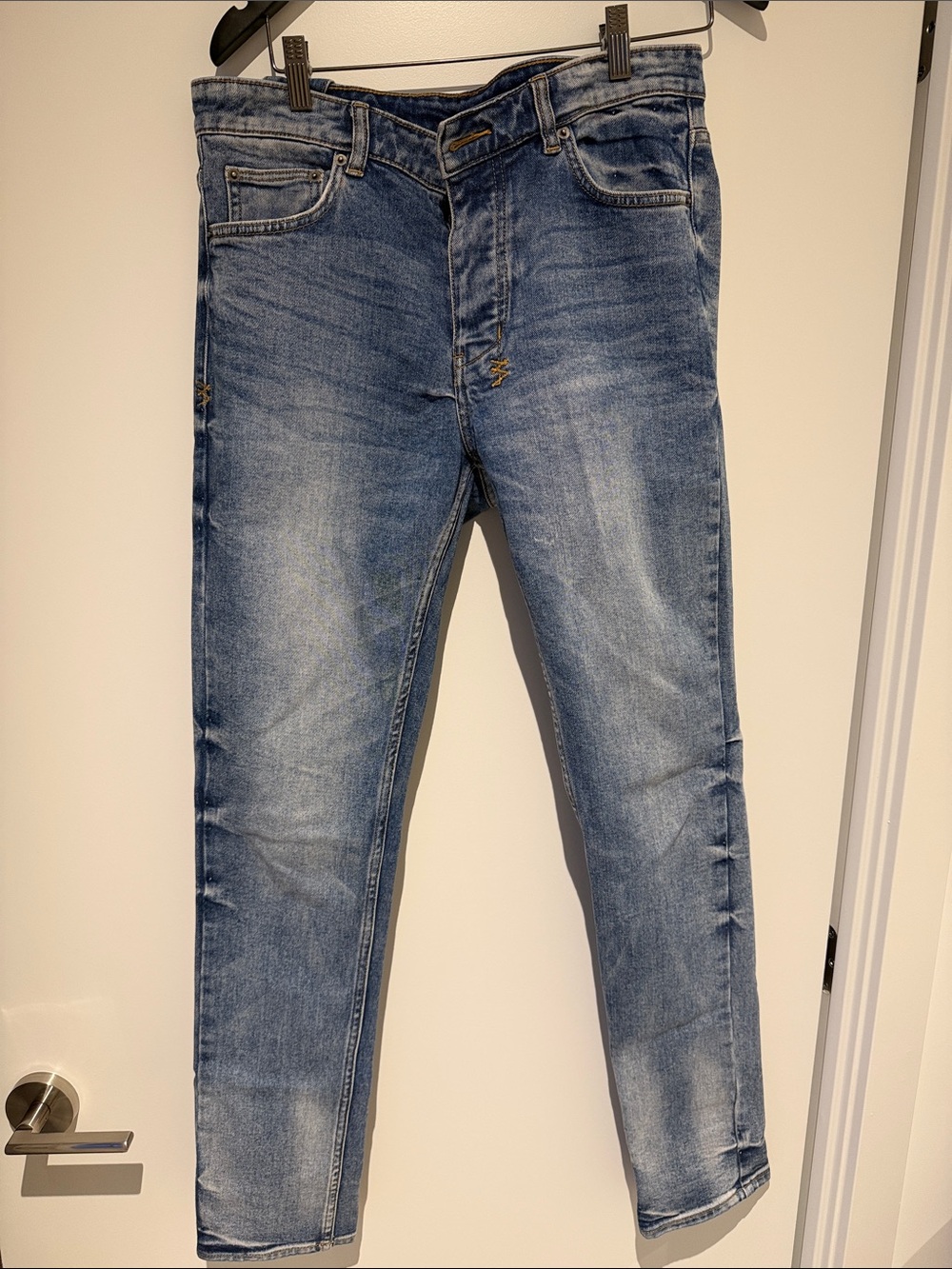 Ksubi Men's Light Blue Slim Fit Jeans